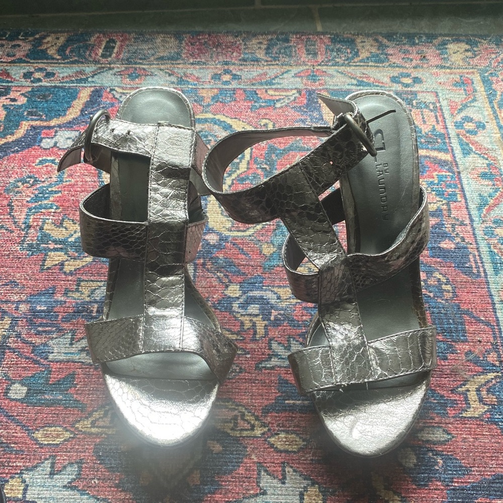Silver heels